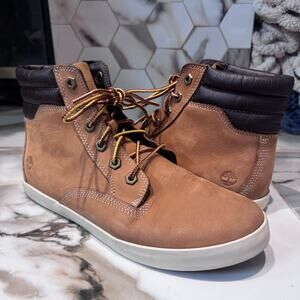 Timberland Women’s Light Suede Leather Lace Up Dausette Sneaker Boots Size 10